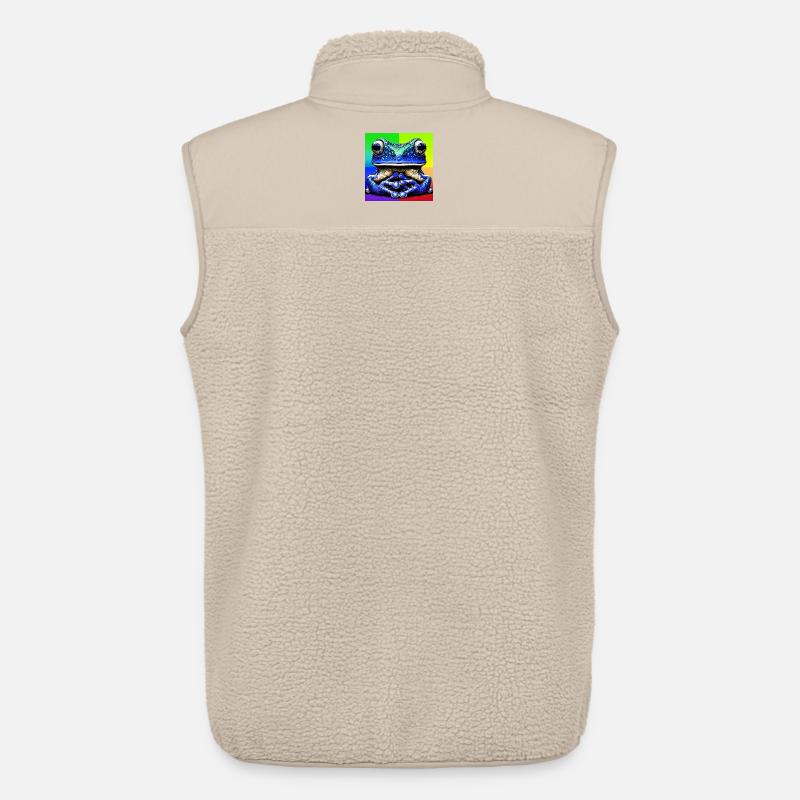 Frosch - Unisex Sherpaweste von Stanley/Stella - Beige