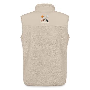 Pyro Bruder - Unisex Sherpaweste von Stanley/Stella - Beige - Hinten - AI Model Male 178 light (178cm)