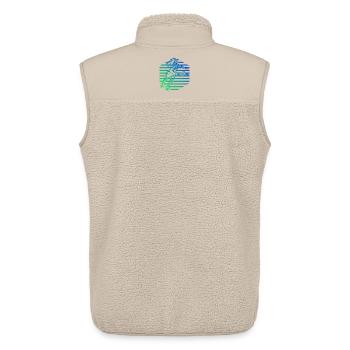 Pickleball Trainer für Pickleballspielerinnen Fans - Unisex Sherpaweste von Stanley/Stella - Beige - Hinten - AI Model Male 178 light (178cm)