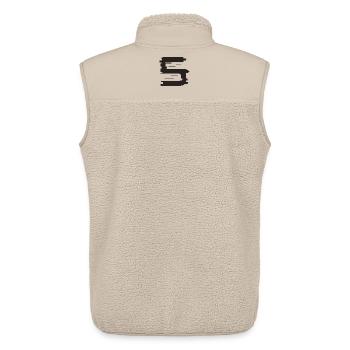 5 - Veste sans manches sherpa unisexe Stanley/Stella - beige - Dos - AI Model Male 178 light (178cm)