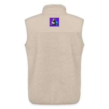 Phoque - Veste sans manches sherpa unisexe Stanley/Stella - beige - Dos - AI Model Male 178 light (178cm)