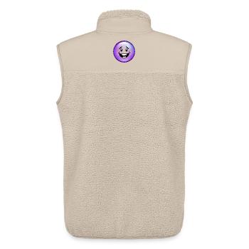 Cute Purple Bubble - Unisex Sherpa Gilet by Stanley/Stella - beige - Back - AI Model Male 178 light (178cm)