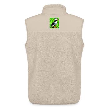 macareux - Veste sans manches sherpa unisexe Stanley/Stella - beige - Dos - AI Model Male 178 light (178cm)