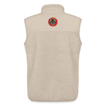 Dart Pro 180 Logo Emblem - Unisex Sherpaweste von Stanley/Stella - Beige - Hinten - AI Model Male 178 light (178cm)
