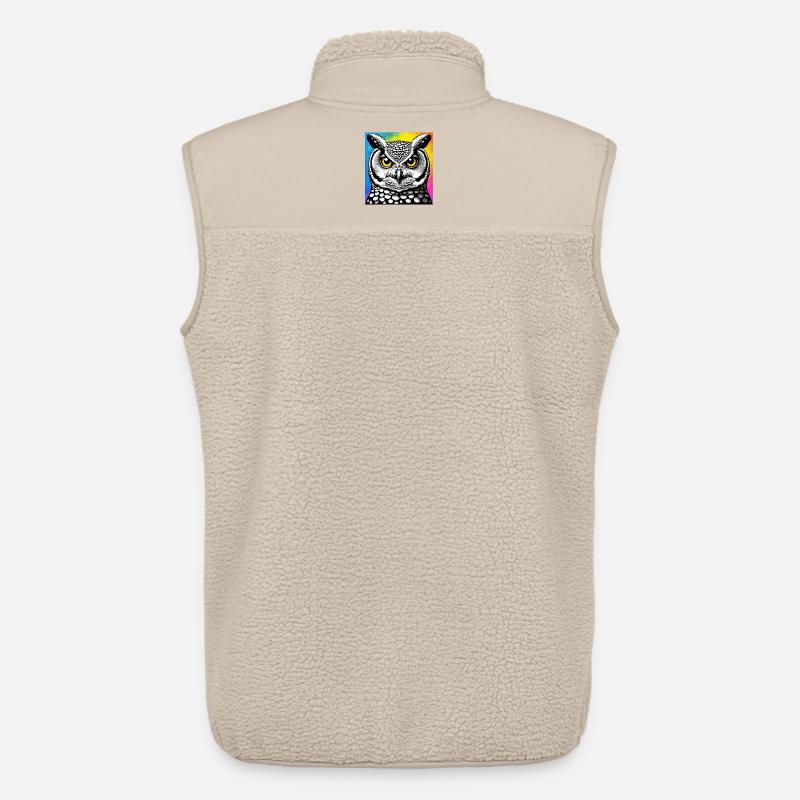 Eule - Unisex Sherpaweste von Stanley/Stella - Beige