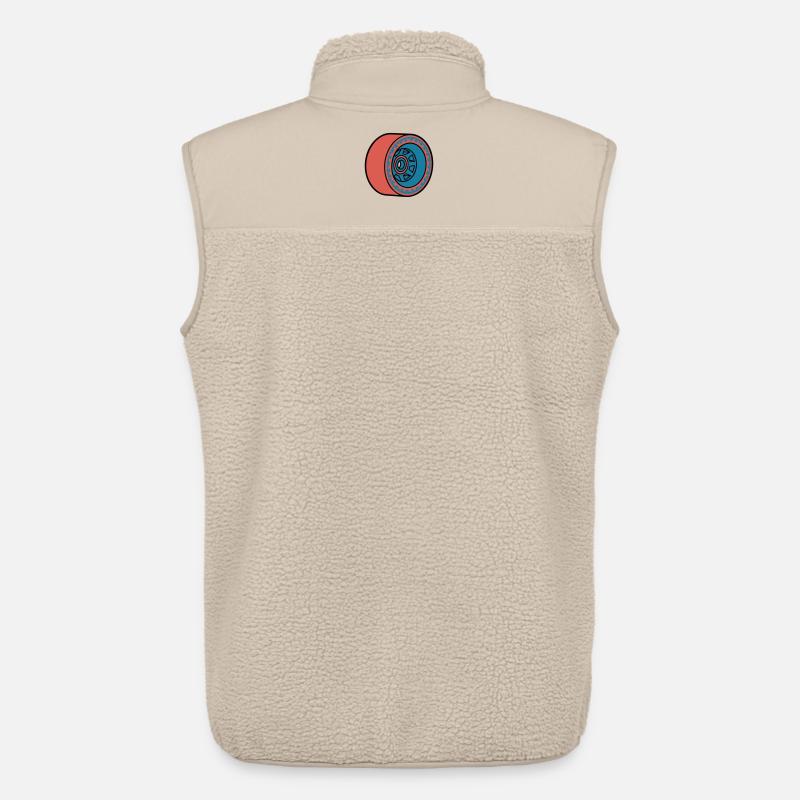 Skateboard Rolle Longboard - Unisex Sherpaweste von Stanley/Stella - Beige