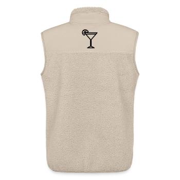 cocktail - Veste sans manches sherpa unisexe Stanley/Stella - beige - Dos - AI Model Male 178 light (178cm)