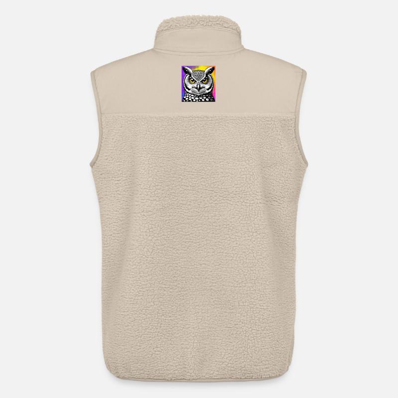 Eule - Unisex Sherpaweste von Stanley/Stella - Beige