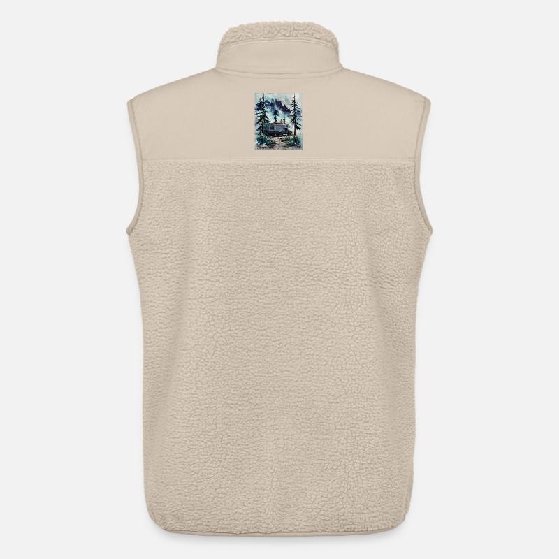 Erkunde den Unknown Forest Camper - Unisex Sherpaweste von Stanley/Stella - Beige