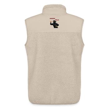 Moderne Ninja Dart Wurfkunst - Unisex Sherpaweste von Stanley/Stella - Beige - Hinten - AI Model Male 178 light (178cm)