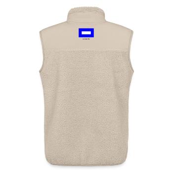Flagge P Blauer Peter - Schiff Kapitän Segeln - Unisex Sherpaweste von Stanley/Stella - Beige - Hinten - AI Model Male 178 light (178cm)