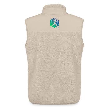 Geschenkidee für eine Running mit Running - Unisex Sherpaweste von Stanley/Stella - Beige - Hinten - AI Model Male 178 light (178cm)