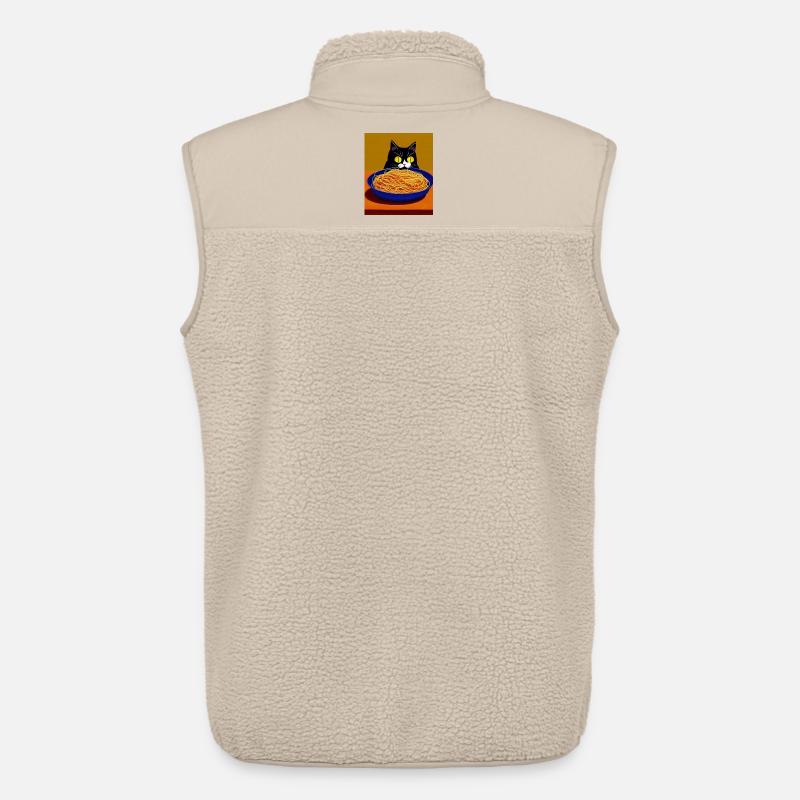 Katzenblick auf Spaghetti - Unisex Sherpaweste von Stanley/Stella - Beige