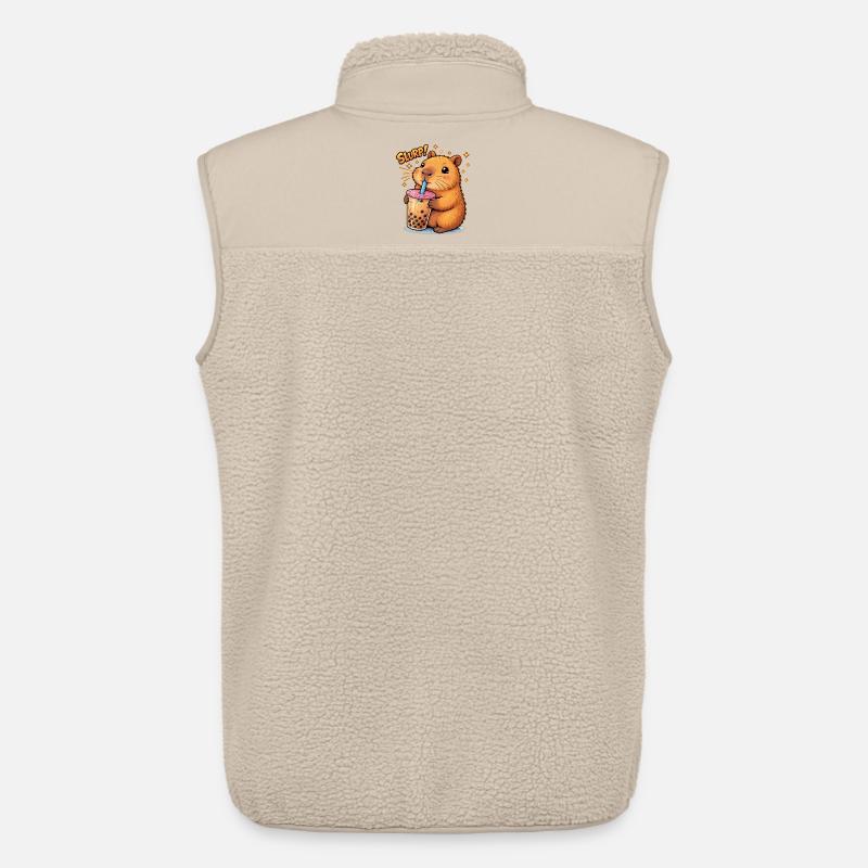 Capybara Bubble Tea - Unisex Sherpaweste von Stanley/Stella - Beige