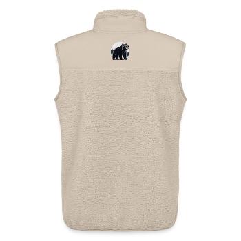 Mountain Black Bear Glasses - Unisex Sherpa Gilet by Stanley/Stella - beige - Back - AI Model Male 178 light (178cm)
