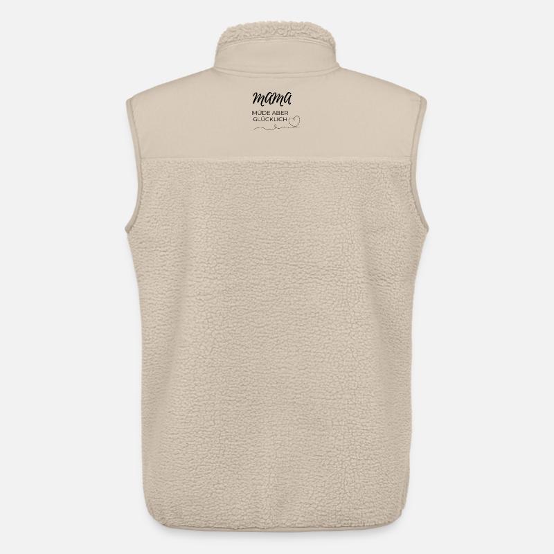 mama müde  - Unisex Sherpaweste von Stanley/Stella - Beige