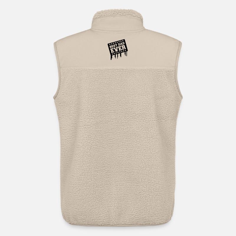 best_dad_ever03 - Unisex Sherpaweste von Stanley/Stella - Beige