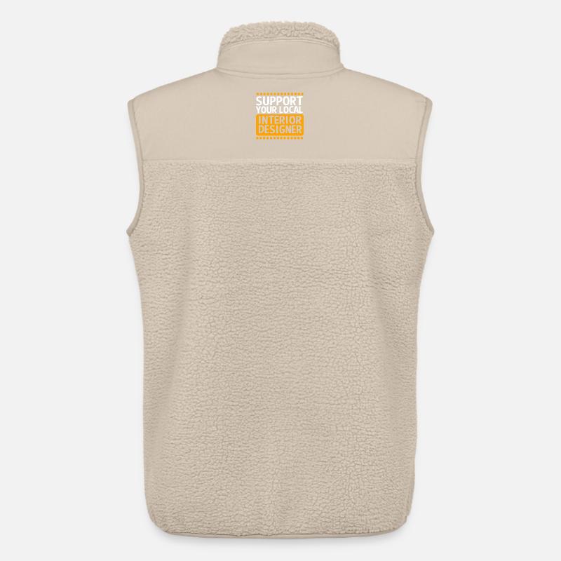 Architecte architecte Designer d’intérieur - Veste sans manches sherpa unisexe Stanley/Stella - beige