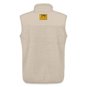 ALTE POSTLEITZAHL PLZ RETRO 2750 SCHWERIN 0 HEIMAT - Unisex Sherpaweste von Stanley/Stella - Beige - Hinten - AI Model Male 178 light (178cm)