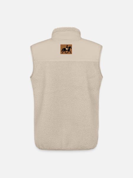 Cavalier équestre passe-temps - Veste sans manches sherpa unisexe Stanley/Stella - beige
