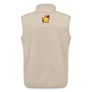 Star Pen School Teacher - Unisex Sherpa Gilet by Stanley/Stella - beige - Back - AI Model Male 178 light (178cm)