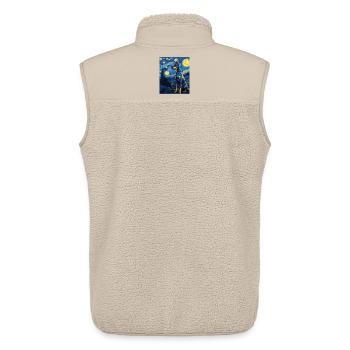 Great Dane - Unisex Sherpa Gilet by Stanley/Stella - beige - Back - AI Model Male 178 light (178cm)