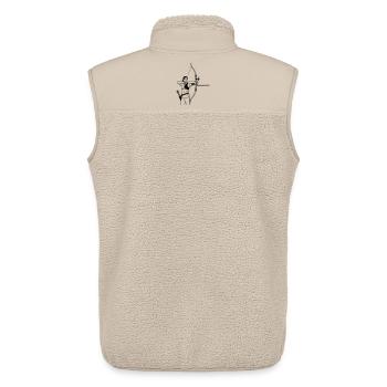 Bogenschießen - Unisex Sherpaweste von Stanley/Stella - Beige - Hinten - AI Model Male 178 light (178cm)