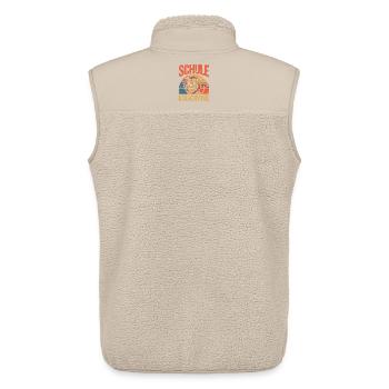 Kita Erste Klasse Löwe Schüler Kindergarten - Unisex Sherpaweste von Stanley/Stella - Beige - Hinten - AI Model Male 178 light (178cm)