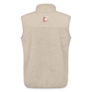 Cute Ghost Zoning Out The Door - Unisex Sherpa Gilet by Stanley/Stella - beige - Back - AI Model Male 178 light (178cm)