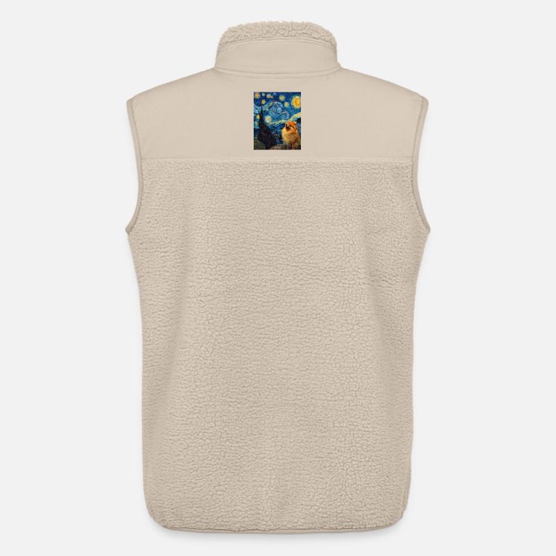 Zwergspitz Spitz Pomeranian - Unisex Sherpaweste von Stanley/Stella - Beige