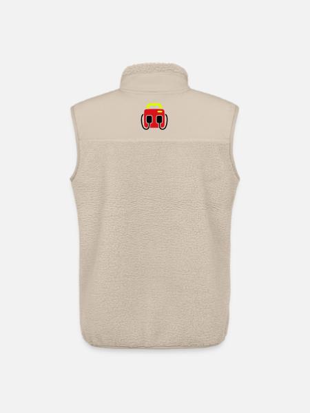 Defibrillator AED First Aid - Unisex Sherpa Gilet by Stanley/Stella - beige