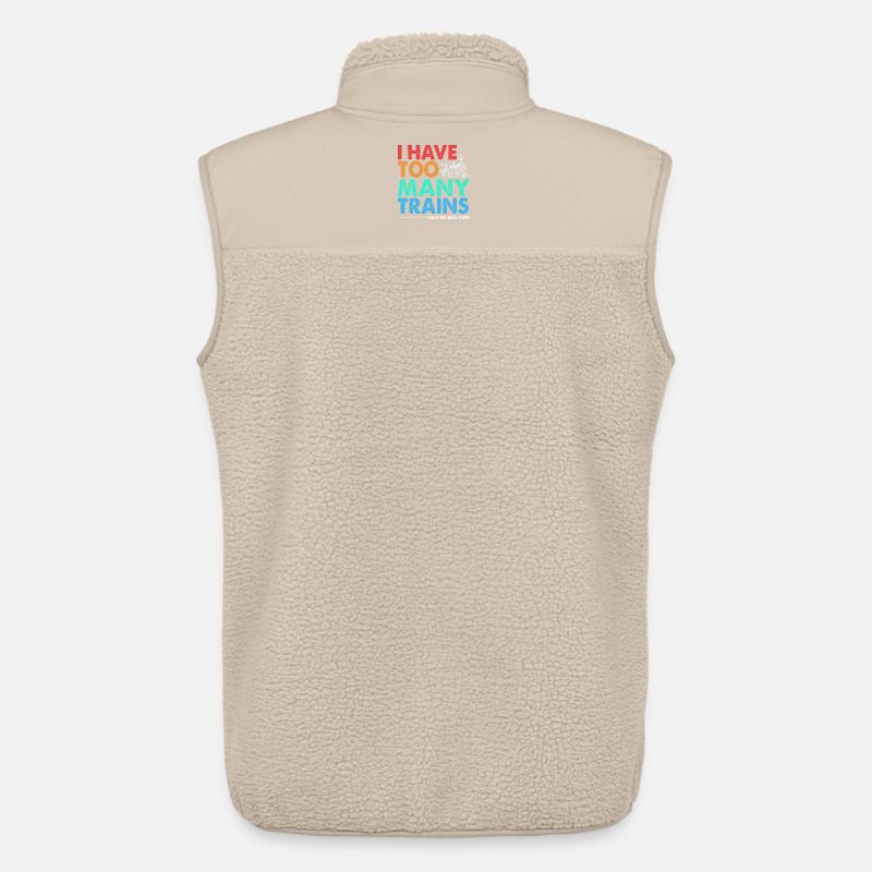 Model Railway Model Making Model Maker - Unisex Sherpa Gilet by Stanley/Stella - beige