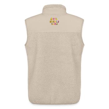 Cool Needle Club - Unisex Sherpa Gilet by Stanley/Stella - beige - Back - AI Model Male 178 light (178cm)
