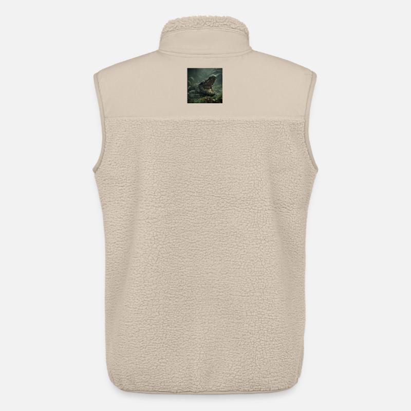 KRASS! Das wilde Krokodil - Unisex Sherpaweste von Stanley/Stella - Beige