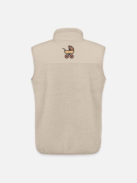 Stroller Baby Boho Icon - Unisex Sherpa Gilet by Stanley/Stella - beige