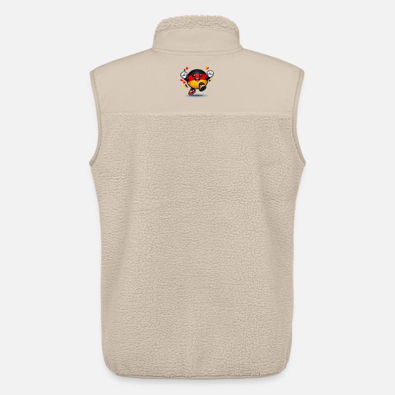 Maskottchen des deutschen Flaggenfußballs - Unisex Sherpaweste von Stanley/Stella - Beige
