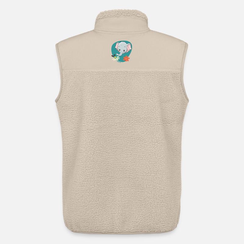 Elephant - Unisex Sherpa Gilet by Stanley/Stella - beige