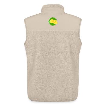 lemon - Unisex Sherpa Gilet by Stanley/Stella - beige - Back - AI Model Male 178 light (178cm)