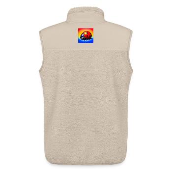 ladybird - Unisex Sherpa Gilet by Stanley/Stella - beige - Back - AI Model Male 178 light (178cm)