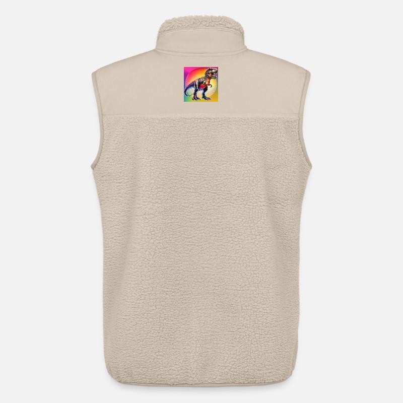 Dinosaurier - Unisex Sherpaweste von Stanley/Stella - Beige