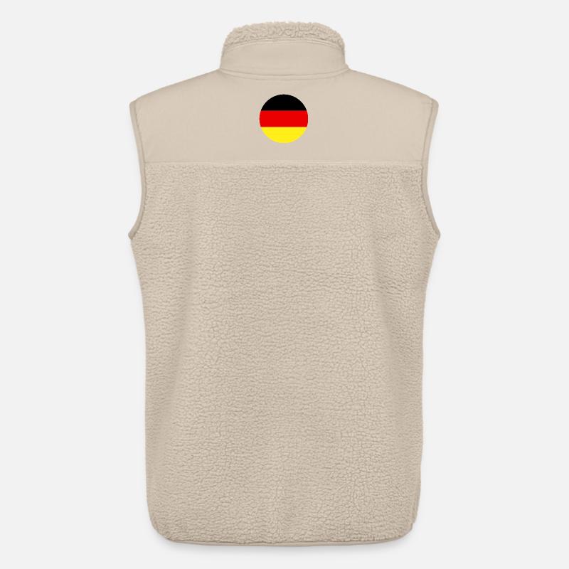 Runde deutsche Flagge - Unisex Sherpaweste von Stanley/Stella - Beige