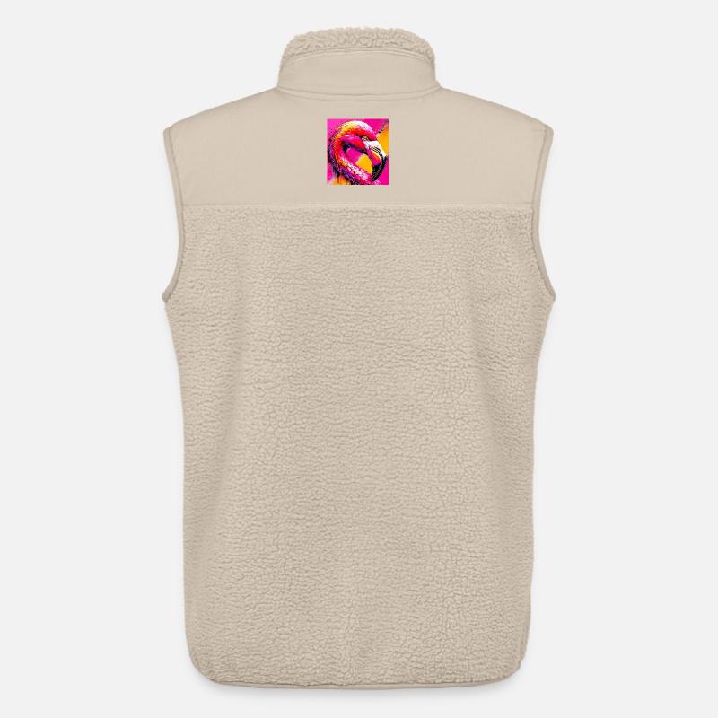 Flamingo - Unisex Sherpaweste von Stanley/Stella - Beige
