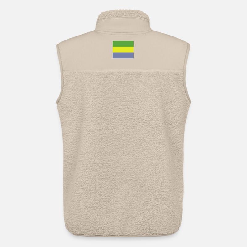 Gabonische Flagge - Unisex Sherpaweste von Stanley/Stella - Beige