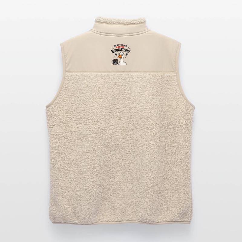  Nicht vor dem ersten Schnattern Kaffee oder Chaos Unisex Sherpaweste von Stanley/Stella