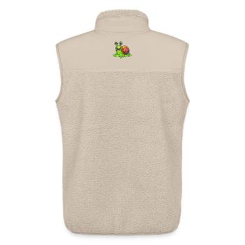 You make me slime - Unisex Sherpaweste von Stanley/Stella - Beige - Hinten - AI Model Male 178 light (178cm)