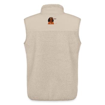 Glaub an Dich: Empowerment Porträt - Unisex Sherpaweste von Stanley/Stella - Beige - Hinten - AI Model Male 178 light (178cm)