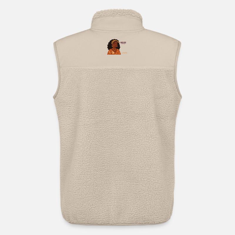 Glaub an Dich: Empowerment Porträt - Unisex Sherpaweste von Stanley/Stella - Beige