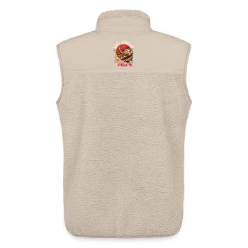 Udon Urteile Mich Nicht - Unisex Sherpaweste von Stanley/Stella - Beige - Hinten - AI Model Male 178 light (178cm)
