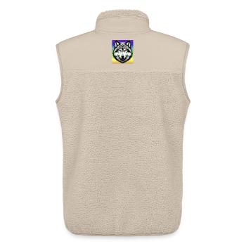 Loup - Veste sans manches sherpa unisexe Stanley/Stella - beige - Dos - AI Model Male 178 light (178cm)
