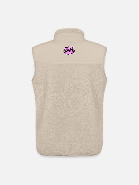 Science Science Statement Nerd Education Saying - Unisex Sherpa Gilet by Stanley/Stella - beige
